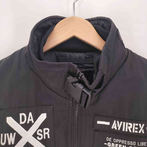 アヴィレックス AVIREX Militar Camp MA-1 MOD HALO モデファイ ハロ フライトブルゾンジャケット レディース import:L