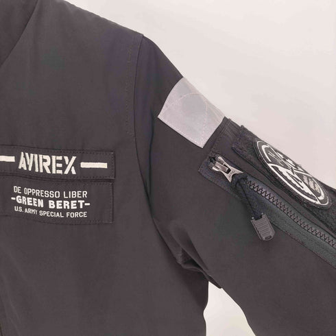 アヴィレックス AVIREX Militar Camp MA-1 MOD HALO モデファイ ハロ フライトブルゾンジャケット レディース import:L