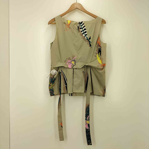 マルニ MARNI イタリア製 フラワープリント ノースリーブ ブラウス レディース EUR:42