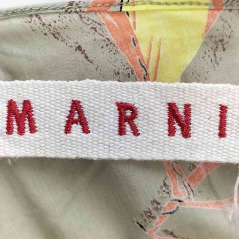マルニ MARNI イタリア製 フラワープリント ノースリーブ ブラウス レディース EUR:42
