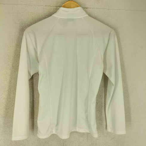 ナイキ NIKE 00s スウッシュ刺繍ハーフジップトップス Y2K レディース M