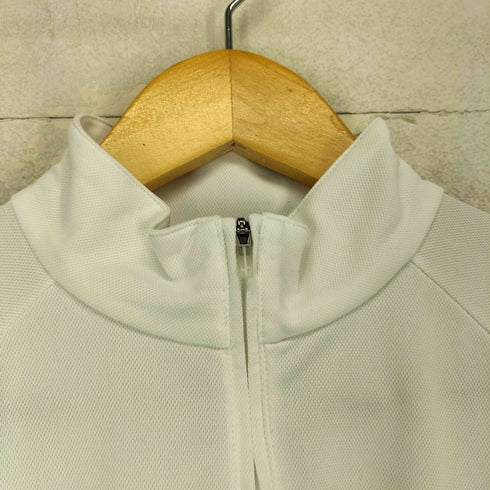 ナイキ NIKE 00s スウッシュ刺繍ハーフジップトップス Y2K レディース M