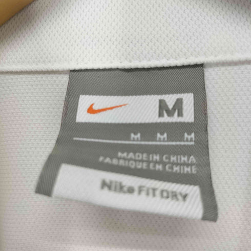 ナイキ NIKE 00s スウッシュ刺繍ハーフジップトップス Y2K レディース M