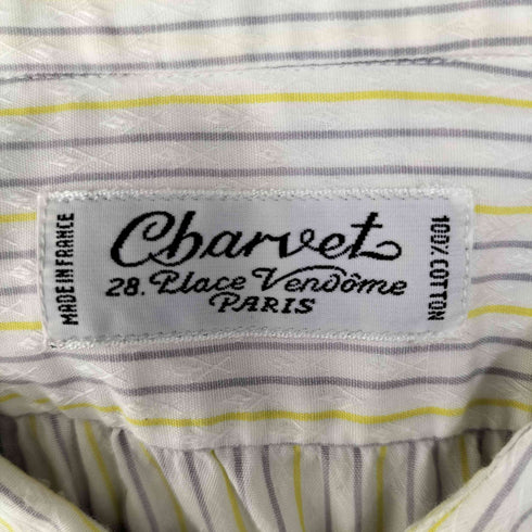 CHARVET ストライプ L/S プルオーバーシャツ メンズ import:L