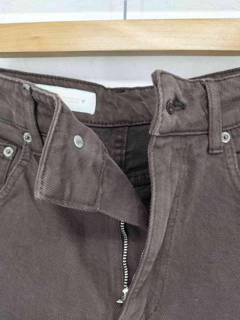ザラ ZARA ワイドカラーデニムパンツ レディース 24