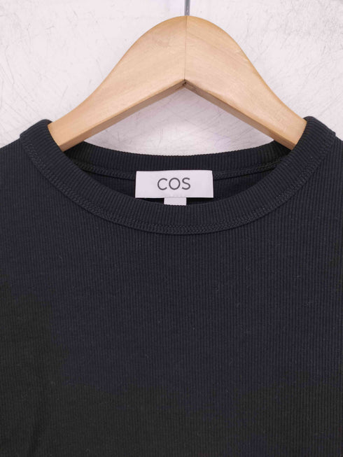 コス COS SLIM RIBBED T-SHIRT スリムフィットリブTシャツ メンズ import:XS