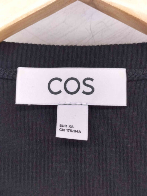 コス COS SLIM RIBBED T-SHIRT スリムフィットリブTシャツ メンズ import:XS