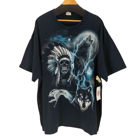 ギルダン GILDAN スカルプリント オーバーサイズ T-shirt メンズ 3XL