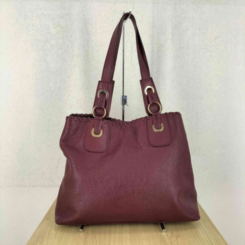 VACANZE D'ATTRICE ELEGAGE シボ革 タッセルハンドバッグ レディース