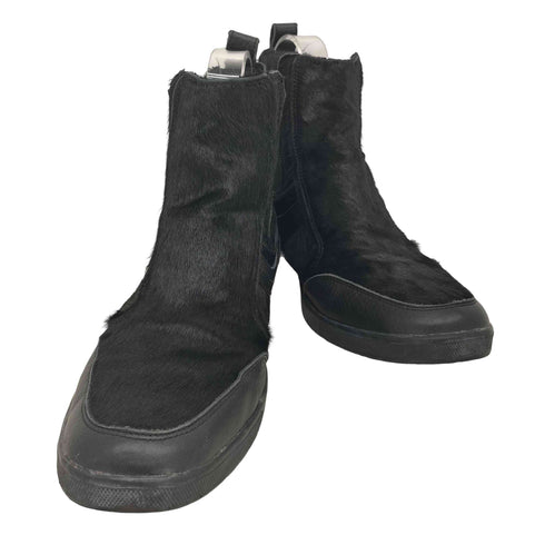 ディーゼル DIESEL THUNDER サンダー ハラコ レザー ハイカット シューズ Y2K メンズ US:7.5