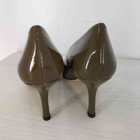 ファビオルスコーニ FABIO RUSCONI イタリア製 エナメル レザー ヒール パンプス レディース EUR:36