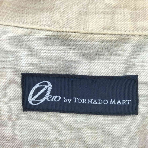 ゼロバイトルネードマート Zero by TORNADO MART リネン オープンカラーシャツ メンズ LL