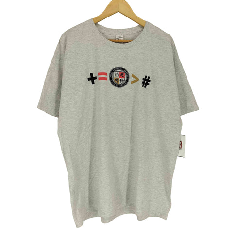 ヘインズ Hanes 霜降り 両面プリントクルーネックTシャツ メンズ 2XL