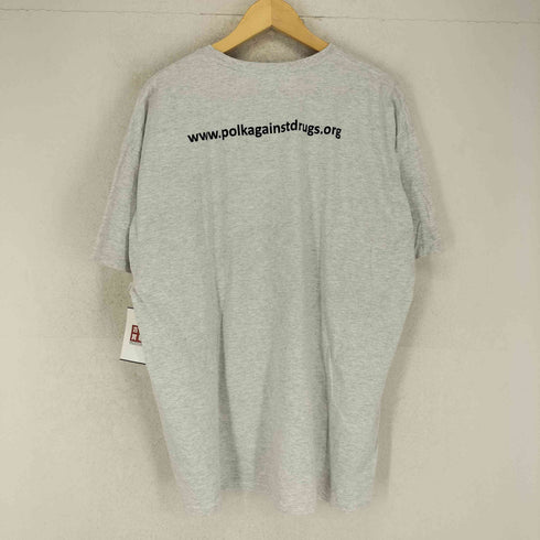 ヘインズ Hanes 霜降り 両面プリントクルーネックTシャツ メンズ 2XL