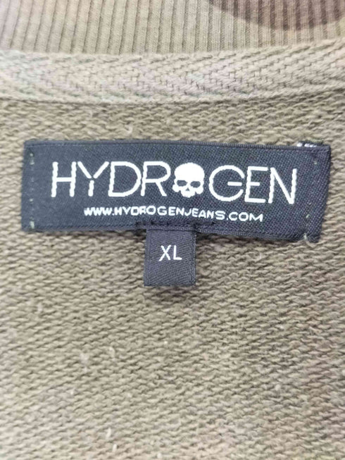 ハイドロゲン HYDROGEN 迷彩柄 ワッペン ジップアップ スウェット Y2K メンズ import:XL