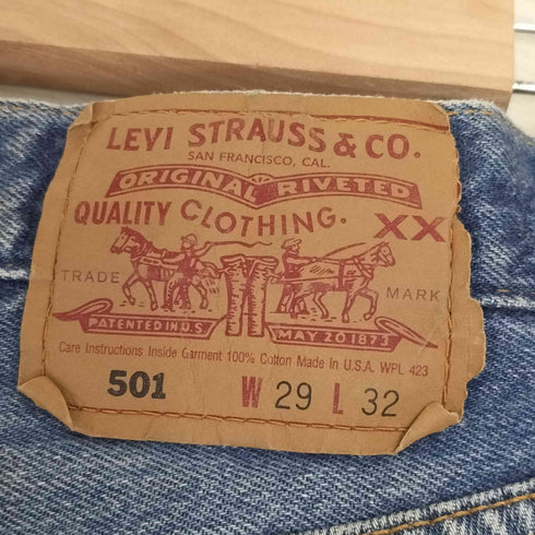 リーバイス Levis 90S 501 USA製 ボタン裏524 ストレートデニム メンズ W29/L32