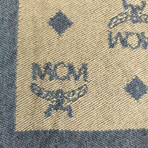 エムシーエム MCM 総柄 ウールマフラー レディース