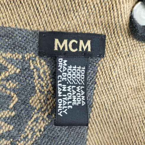 エムシーエム MCM 総柄 ウールマフラー レディース