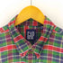 ギャップ Gap USA製 OLD 紺タグ ボタンダウンチェックシャツ メンズ import:L