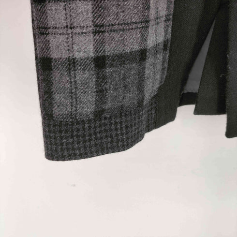 cuff チェック切替テーラードジャケット レディース