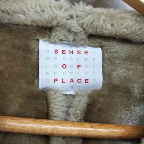 センスオブプレイス SENSE OF PLACE フェイクムートンコート レディース FREE
