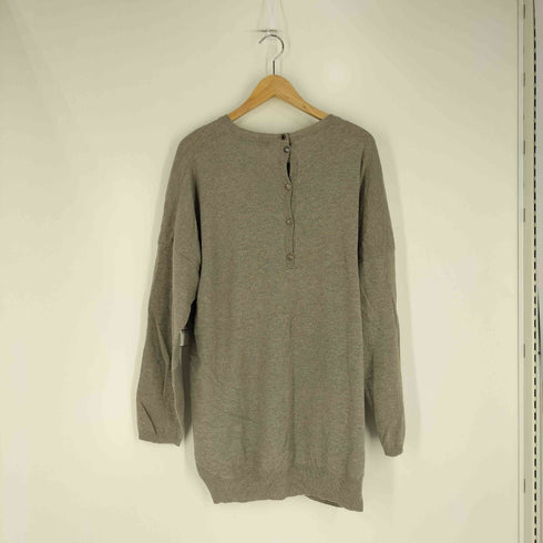 ウィークエンドマックスマーラ Weekend Max Mara カシミヤ混 バックボタン オーバーサイズ クルーネックニット レディース import:L