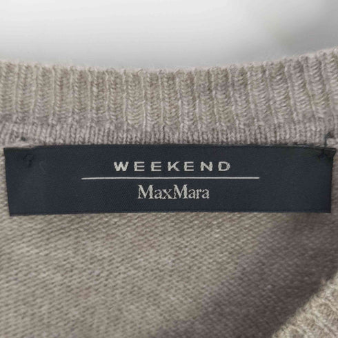 ウィークエンドマックスマーラ Weekend Max Mara カシミヤ混 バックボタン オーバーサイズ クルーネックニット レディース import:L