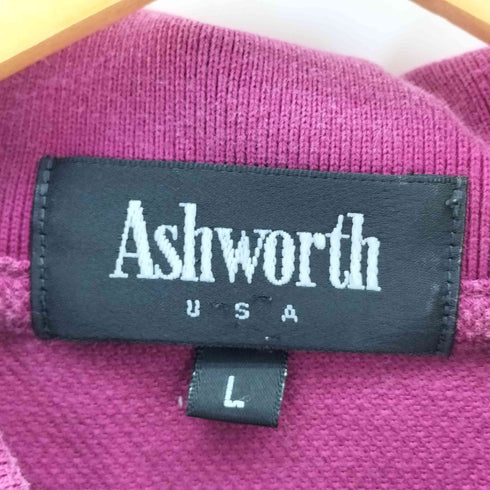 アシュワース ASHWORTH 刺繍デザインポロシャツ メンズ import:L