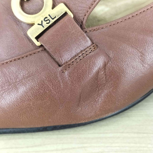 イヴサンローラン Yves Saint Laurent レザー ビットパンプス レディース 36 1/2