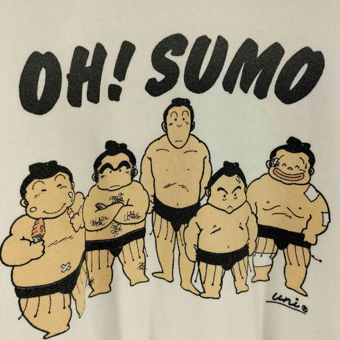 相撲マンガ プリント スウェットトップス メンズ
