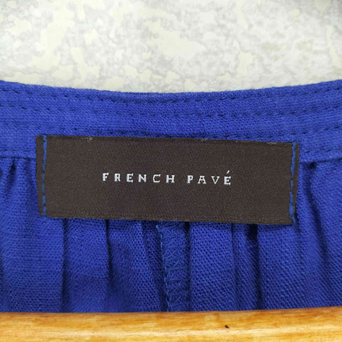 フレンチパヴェ FRENCH PAVE レーヨンリネン ギャザーワンピース レディース FREE