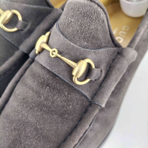 グッチ GUCCI ホースビット スウェードローファー レディース 35 1/2