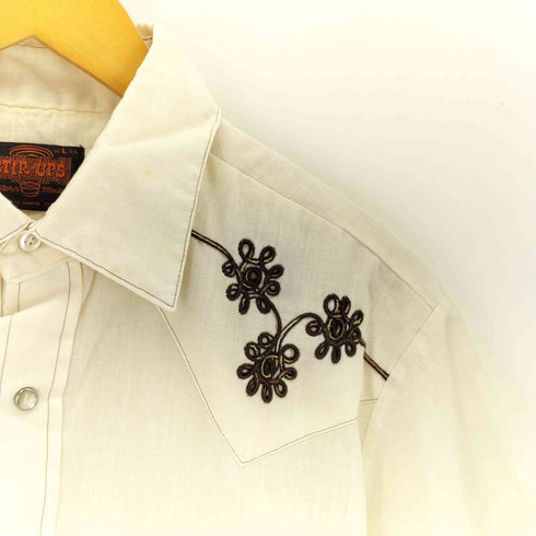 STIR-UPS 刺繍 S/S ウエスタンシャツ メンズ import:L