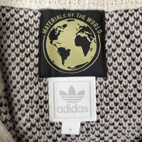 アディダスオリジナルス adidas Originals MATERIALS OF THE WORLD ジップアップニットカーディガン メンズ O