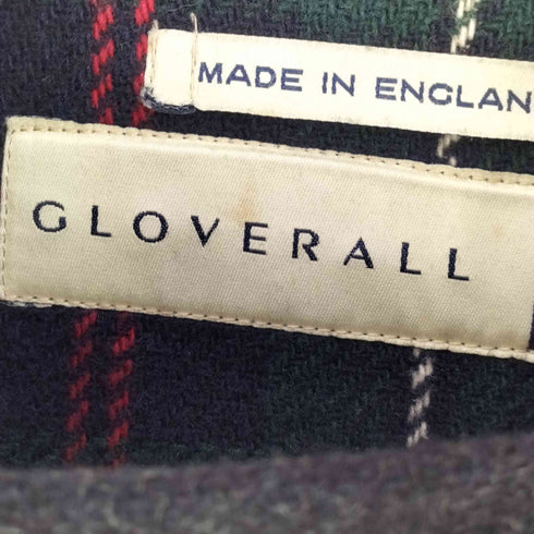 グローバーオール Gloverall 90S 裏地タータンチェック ウールナイロン ダッフルコート メンズ
