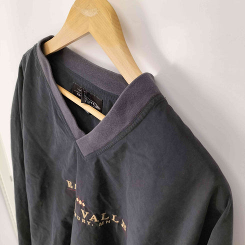 PAGE&TUTTLE EAGLE VALLEY 刺繍 Vネック プルオーバー ジャケット メンズ import:XL