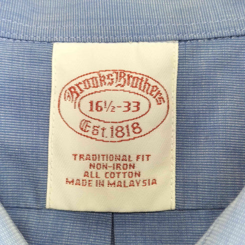 ブルックスブラザーズ BROOKS BROTHERS TRADITIONAL FIT L/S シャツ メンズ 16 1/2-33