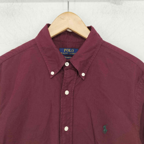 ポロラルフローレン POLO RALPH LAUREN CLASSIC FIT ポニー刺繍 ボタンダウン L/S シャツ メンズ import:M
