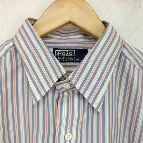 ポロバイラルフローレン Polo by RALPH LAUREN ポニー無し L/S ストライプシャツ メンズ L