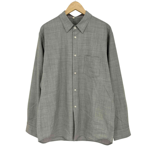 ムジラボ MUJI labo ウール混レギュラーカラーシャツ メンズ JPN:L