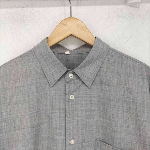 ムジラボ MUJI labo ウール混レギュラーカラーシャツ メンズ JPN:L