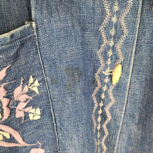 Creaciones Rubén's メキシコ製 刺繍 デニムシャツジャケット レディース 40