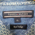 トミーヒルフィガー TOMMY HILFIGER Real Indigo 幾何学模様 ボタンダウンシャツ メンズ XL