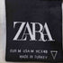 ザラ ZARA 総柄 ペンキプリント プルオーバーフーディ 裾ドローコード メンズ import:M