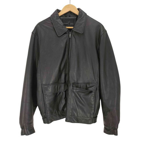 KENNET COLE newyork 本革 裏起毛 レザージャケット メンズ import:L