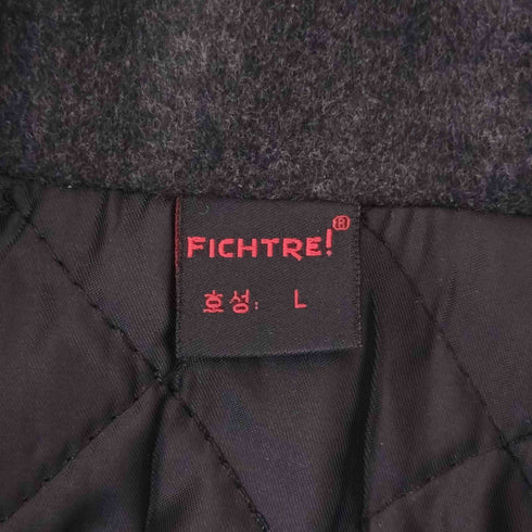 FICHTRE 裏地キルティング ダブルチェスターコート メンズ