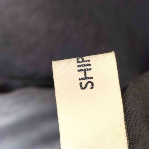 シップスエニィ SHIPS any 25AW ピーチスキン サイド プリーツ バンドカラー シャツ ワンピース レディース FREE