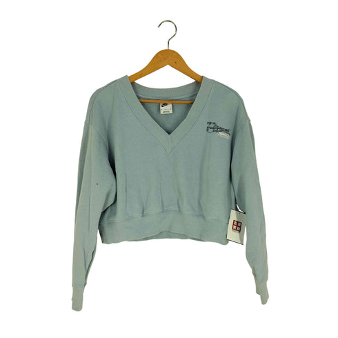 ナイキ NIKE 25SS フェニックス フリース ウィメンズ オーバーサイズド Vネック クロップド トップ / Nike Sportswear Phoenix Fleece Women's Oversized V-Neck Cropped Top レディース import:M