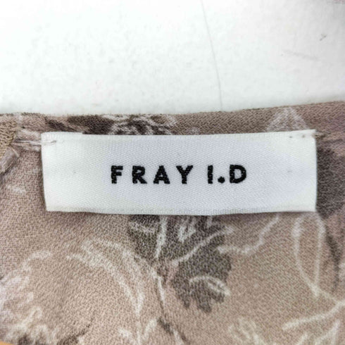 フレイアイディー FRAY I.D ウエストシャーリングプリントワンピース レディース JPN:0