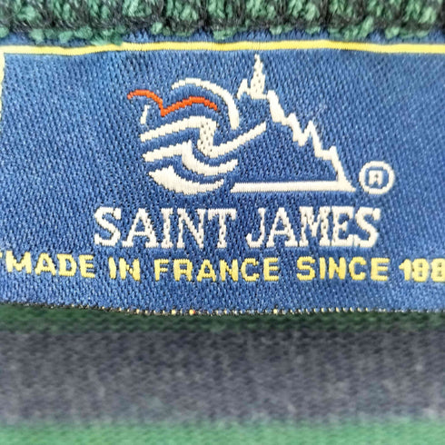 セントジェームス SAINT JAMES 80-90S ボーダー ボートネック ロングスリーブ Tシャツ メンズ